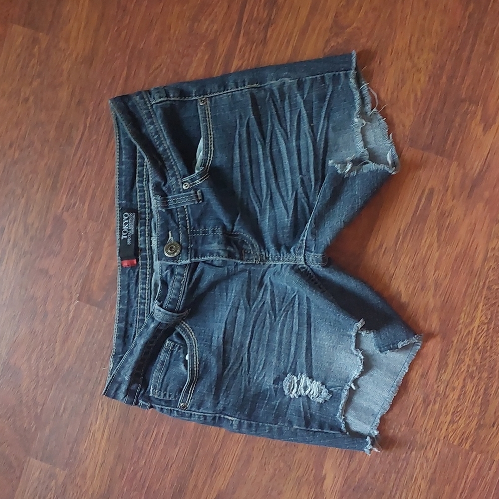 Denim cutoffs